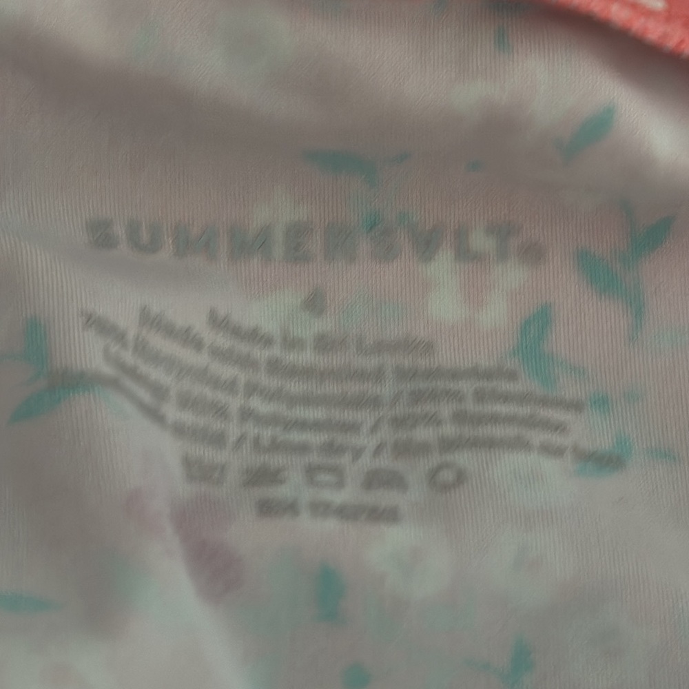 summersalt Coral Floral Halter One-Piece Swimsuit - Picture 6 of 11